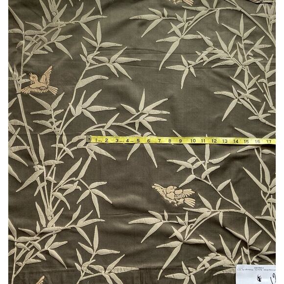 Brunschwig & Fils "Aviary Silk Woven" fabric vintage swatch 25" x 26" - Picture 2 of 4